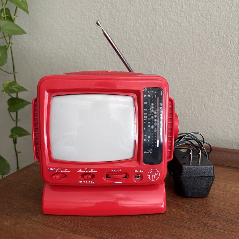 Spectra 5 Inch Black And White TV Radio Receiver CRT Tested Works